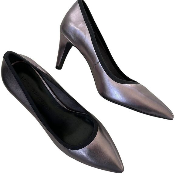 Like New LOGO Lori Goldstein Leather Heels - Picture 1 of 7